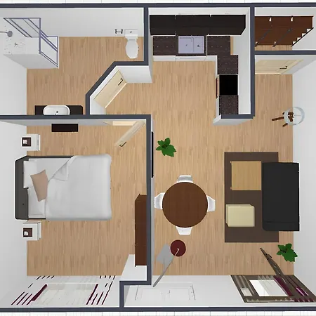 Backhome - L - Parkhaus - Fantastische Schlosslage - Smarttv - Waschmaschine - Netflix - 50qm - 24h Checkin- 1 Apartamento *